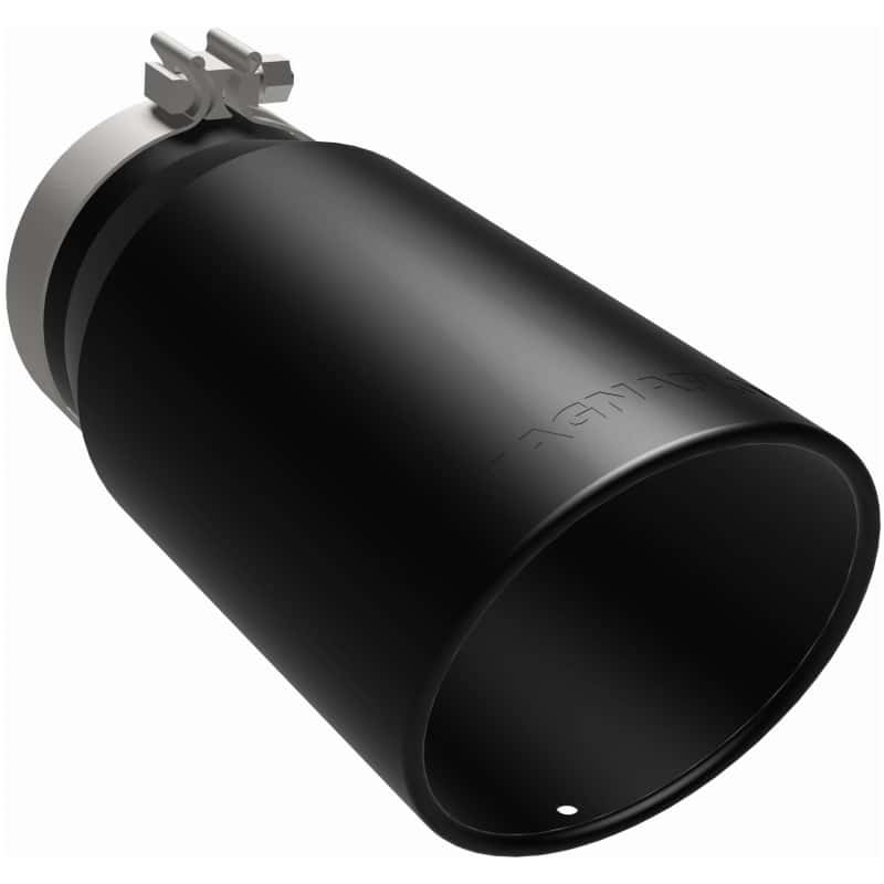 Magnaflow — MagnaFlow Tip Stainless Black Coated Single Wall Round Single Outlet 6in Dia 5in Inlet 13in L
Stainless Steel
Exhaust Tip - view 27