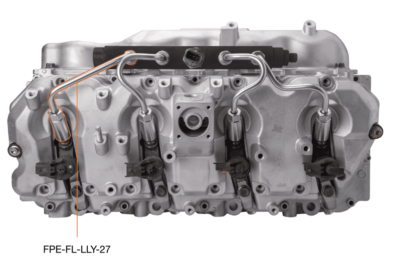 Fleece Performance — Fleece Performance 04.5-05 GM 2500/3500 Duramax LLY High Pressure Injection Line (No. 2 & 7)
Fuel Injector Line - view 3