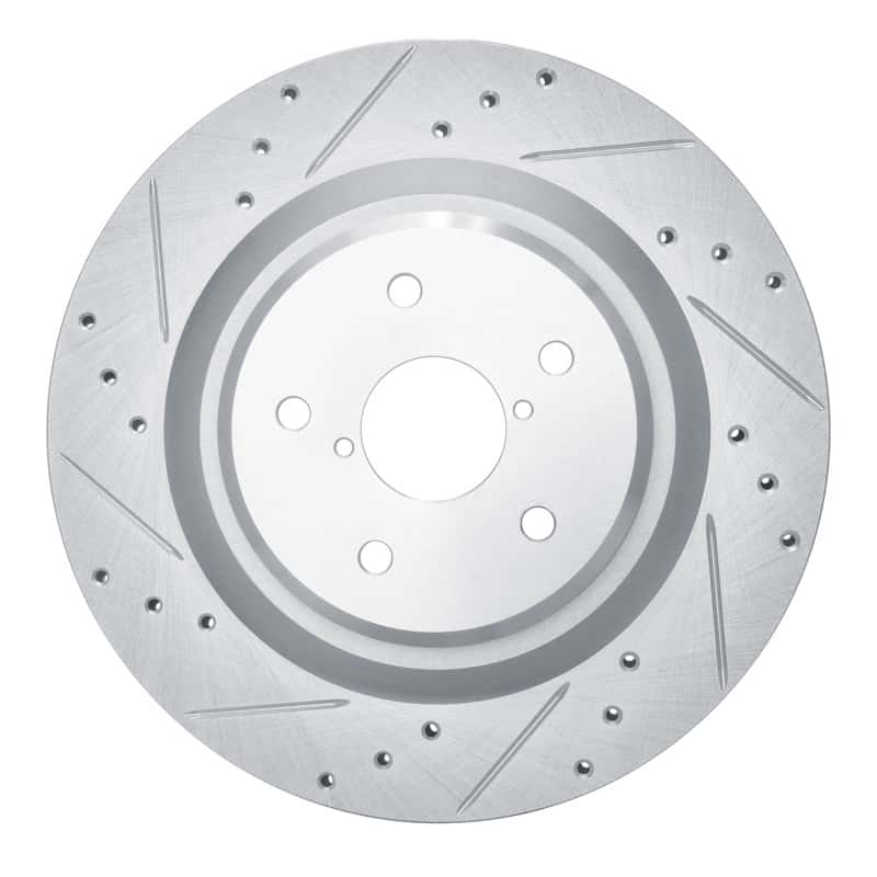 R1 Concepts — R1 19-25 Subaru ASCENT Rear Left Drilled & Slotted Silver Brake Rotor
R1 Brake Rotor Drill - view 1