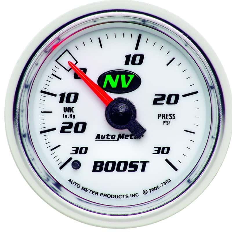 AutoMeter — Autometer NV 52mm 30 PSI Mechanical Boost Gauge
2-1/16" BOOST-VAC, 3 - view 1