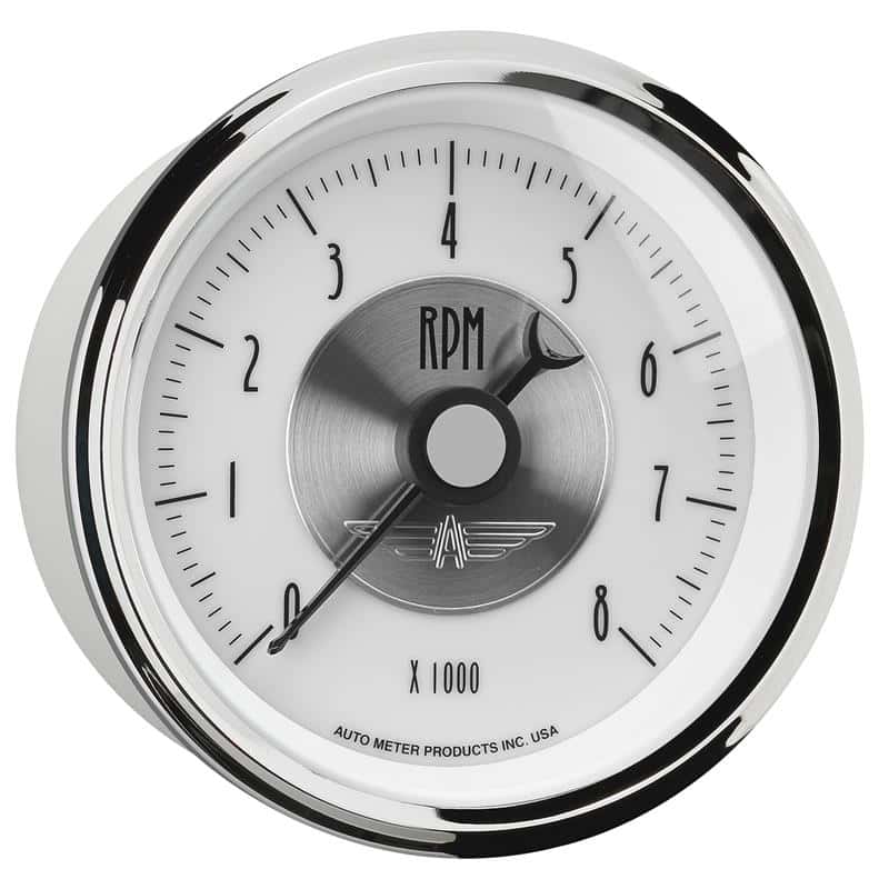 AutoMeter — Autometer Prestige Pearl Series - Tachometer 3 3/8in 8K RPM In-Dash
3-3/8" TACH, 8,000 R - view 6