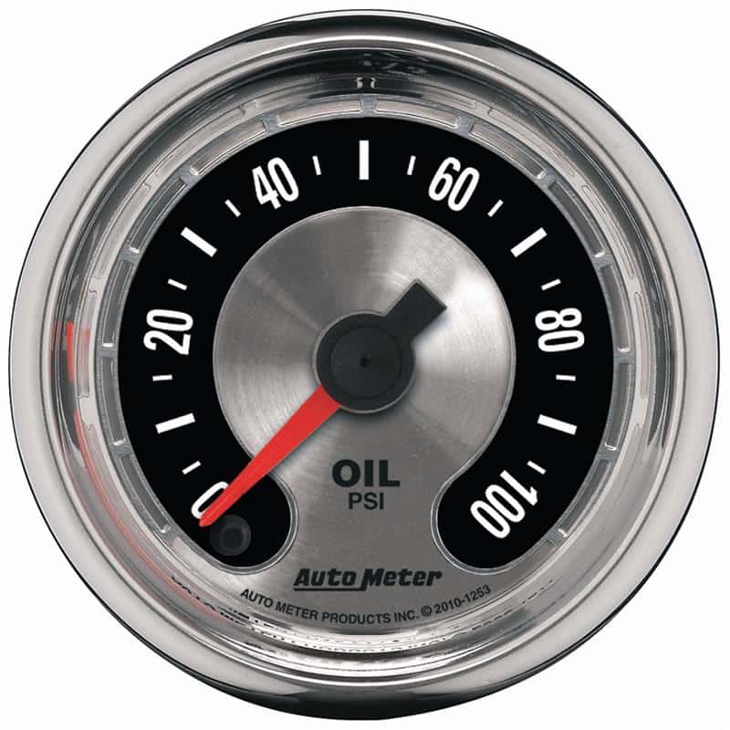AutoMeter — Autometer American Muscle 52mm Full Sweep Electric 0-100 PSI Oil Pressure Gauge
GA 2" OILP STEPPR AM - view 2