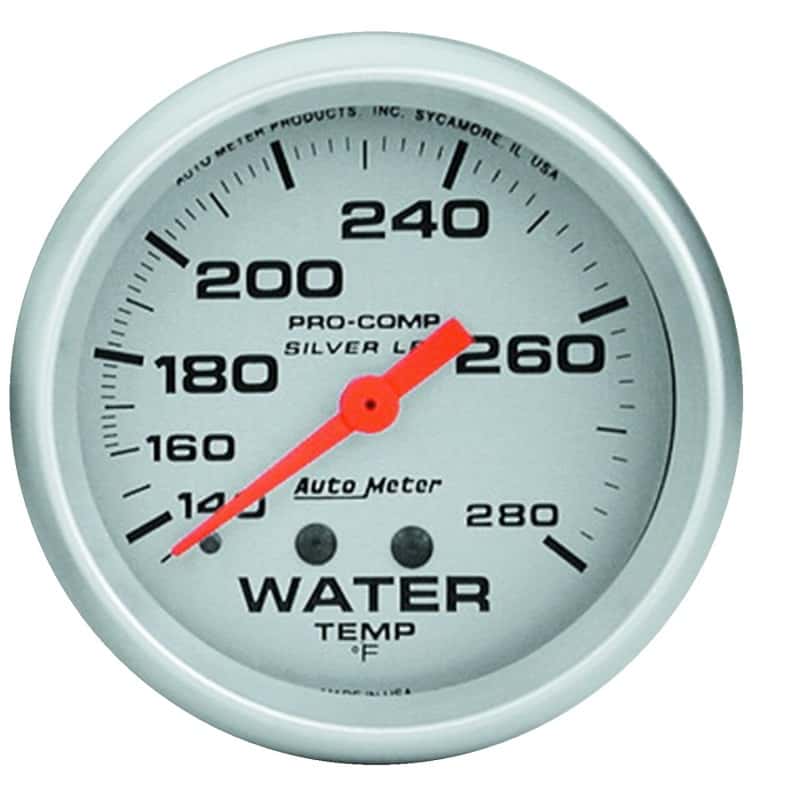 AutoMeter — AutoMeter Gauge Water Temp 2-5/8in. 140-280 Deg. F Liquid Filled Mech Ultra-Lite
2-5/8" WATER TEMP, 1 - view 1