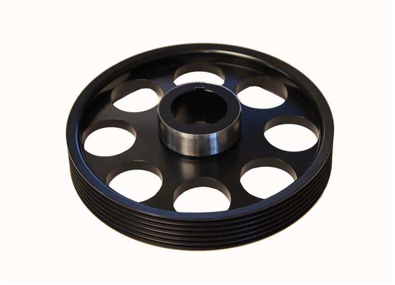 Torque Solution — Torque Solution Lightweight Crank Pulley (Black): Hyundai Genesis Coupe 3.8 2010+ - view 2