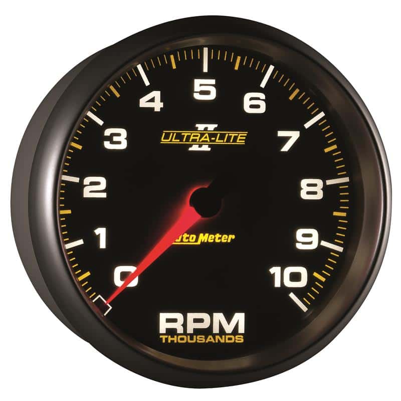 AutoMeter — Autometer Ultra-Lite II 5 Inch 10000 RPM In-Dash Tachometer
5" TACH, 10,000 RPM, - view 7