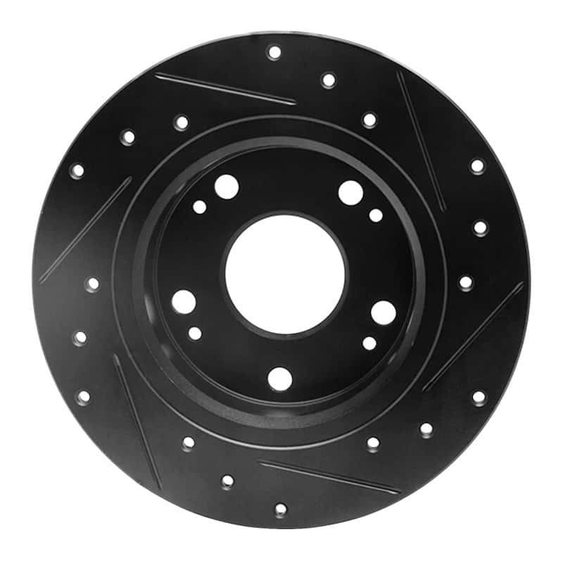 R1 Concepts — R1 03-08 Acura TSX Rear Left Drilled & Slotted Black Brake Rotor
R1 Brake Rotor Drill - view 5