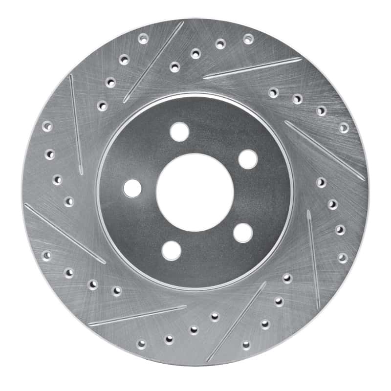 R1 Concepts — R1 95-06 Chrysler Cirrus Front Left Drilled & Slotted Silver Brake Rotor
R1 Brake Rotor Drill - view 1