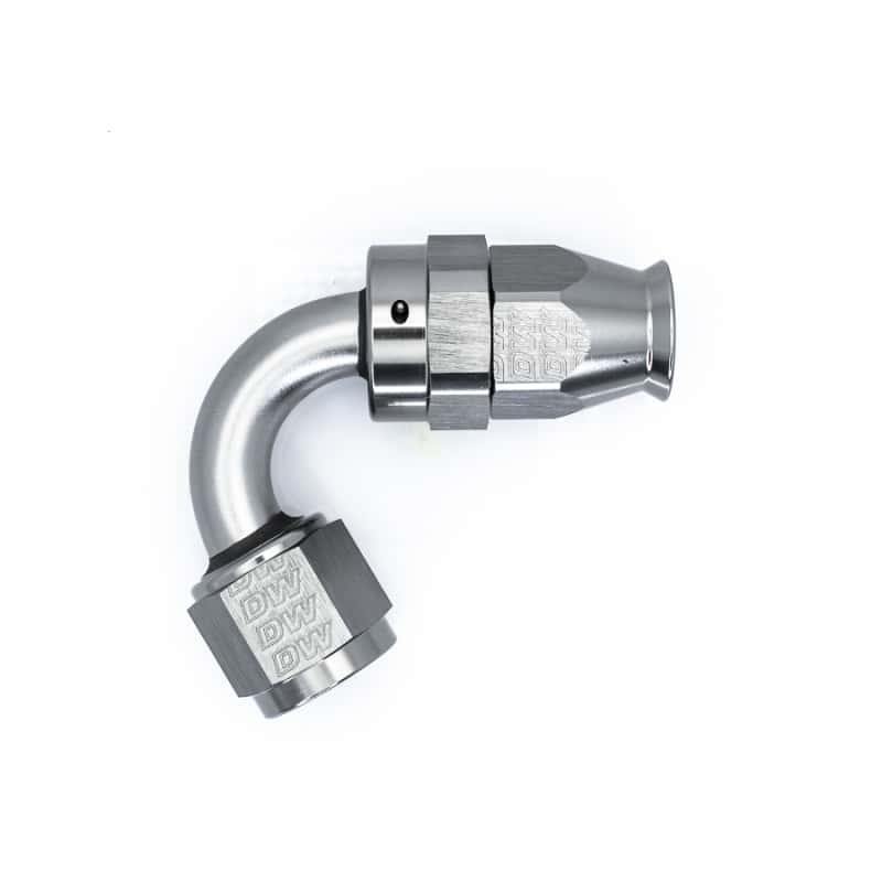DeatschWerks — DeatschWerks 8AN Female Flare Swivel 120-degree Hose End - PTFE - view 2
