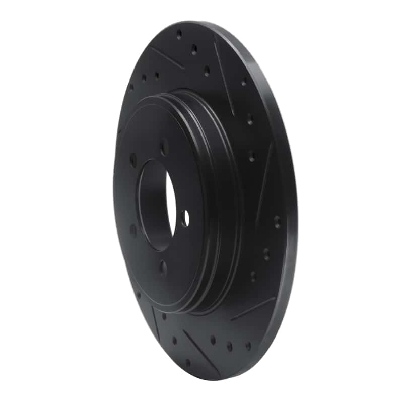 R1 Concepts — R1 03-05 Lincoln AVIATOR Rear Right Drilled & Slotted Black Brake Rotor
R1 Brake Rotor Drill - view 2
