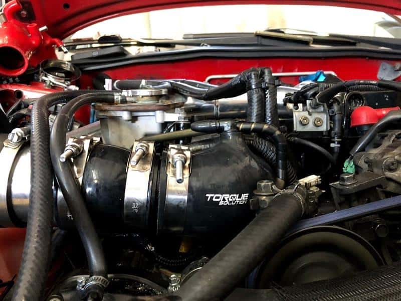 Torque Solution — Torque Solution Turbo Inlet Hose Black: 02-07 Subaru WRX / 04-18 STI / 05-09 Legacy GT / 04-13 FTX - view 7
