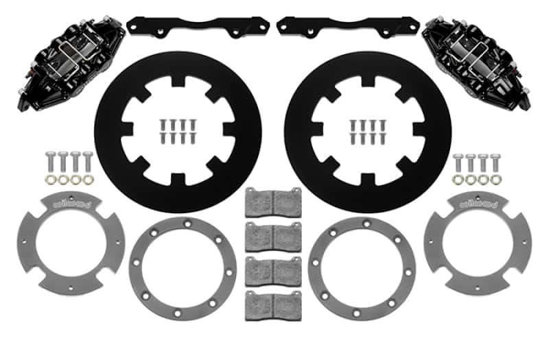 Wilwood — Wilwood 17-21 Can-Am X3RS Black 6-Piston Rear Kit 11.25in - Undrilled Rotors - view 1