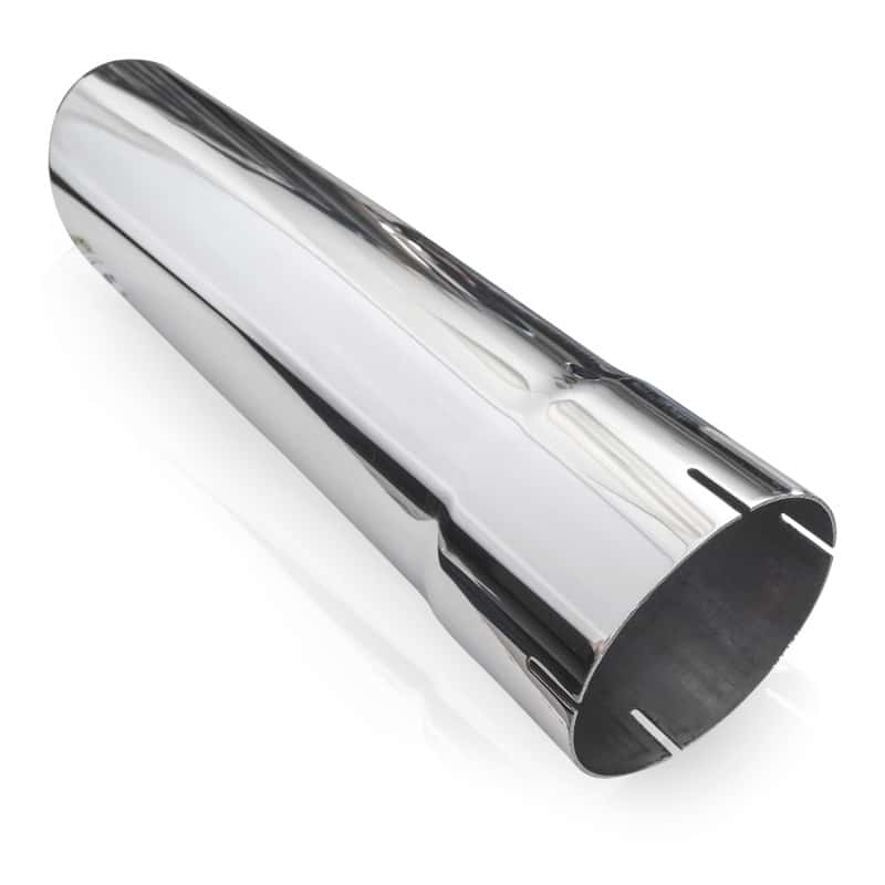 Stainless Works — Stainless Works Single Wall Slash Cut Exhaust Tip - 3 1/2in Body 3in ID Inlet - view 3