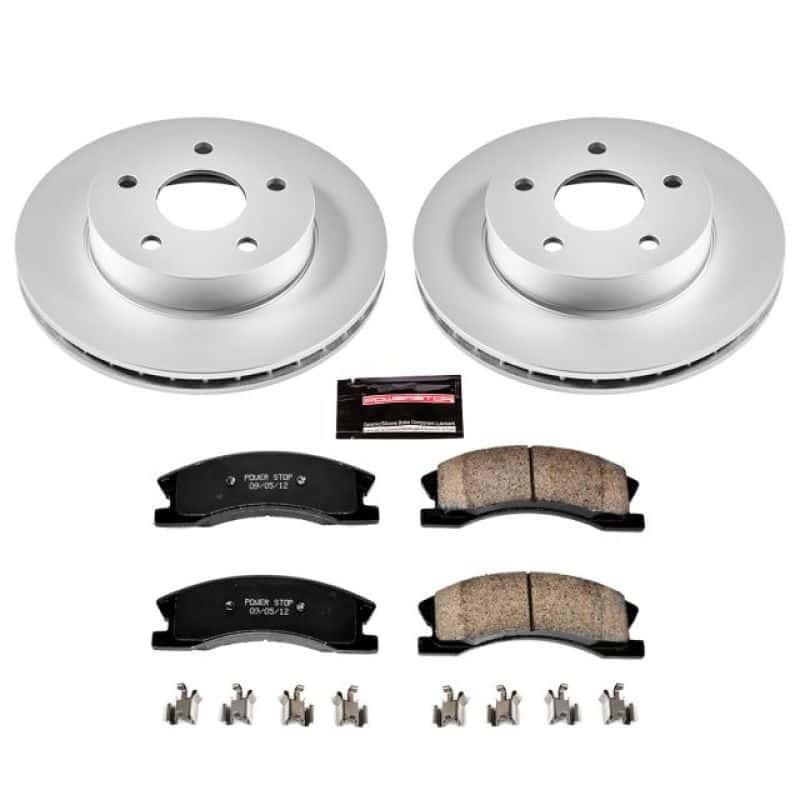 PowerStop — Power Stop 99-04 Jeep Grand Cherokee Front Z17 Evolution Geomet Coated Brake Kit - view 1