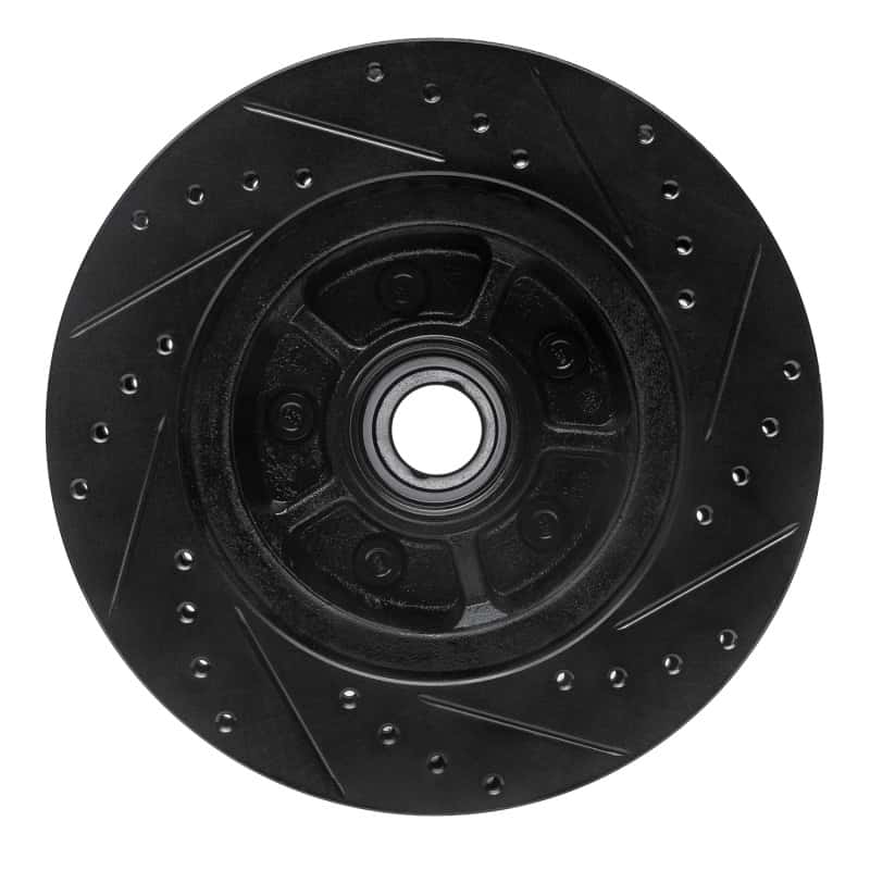 R1 Concepts — R1 68-73 Ford Mustang Front Left Drilled & Slotted Black Brake Rotor
R1 Brake Rotor Drill - view 5