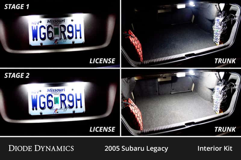 Diode Dynamics — Diode Dynamics 05-09 Subaru Legacy Interior LED Kit Cool White Stage 1 - view 4