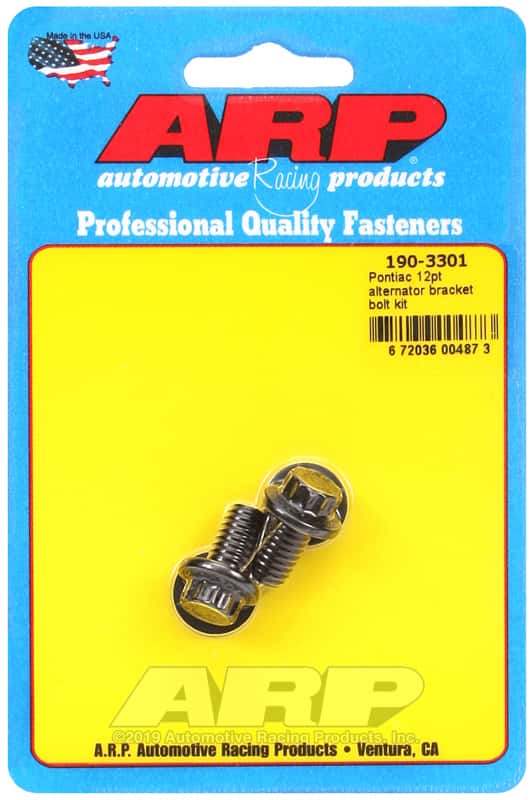 ARP — ARP Pontiac 12pt Alternator Bracket Bolt Kit - view 1