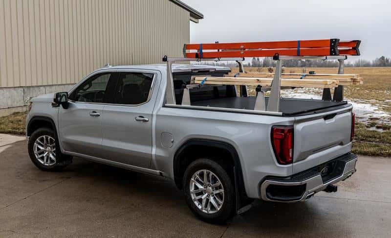 Access — Access ADARAC Almnm Uprights 12in Vert Kit (2 Uprights w/ 1 66in Cross Bar) Matte Black Truck Rack - view 1