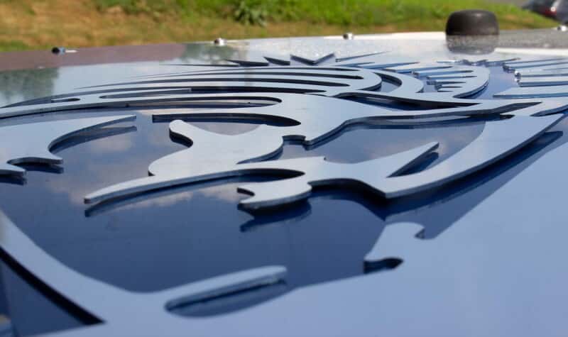 Fishbone Offroad — Fishbone Offroad 07-12 Jeep Wrangler JK Hood Louver - Black - view 4