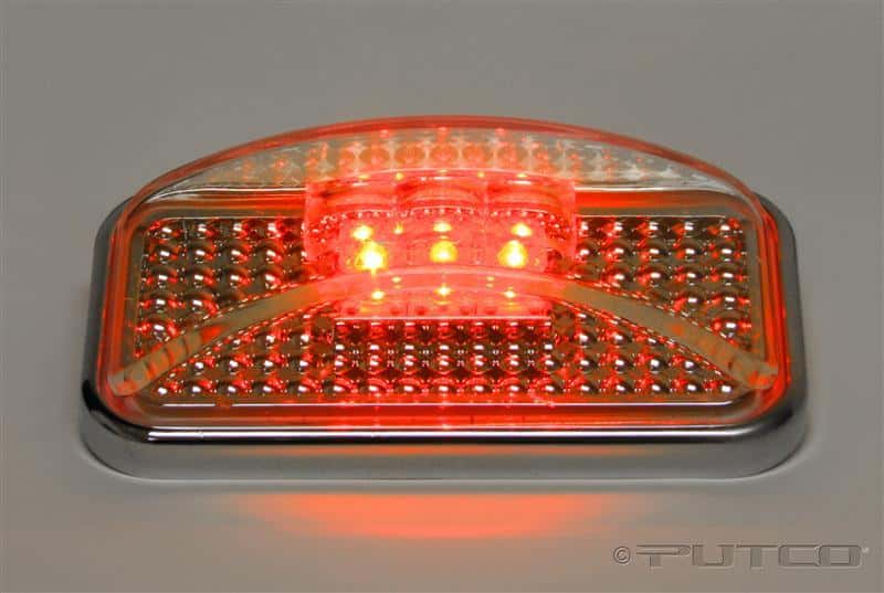 Putco — Putco Universal Side Marker - Red LED w/Ion Chrome Lens Universal Side Markers
SideMrkrLghtAssy - view 2
