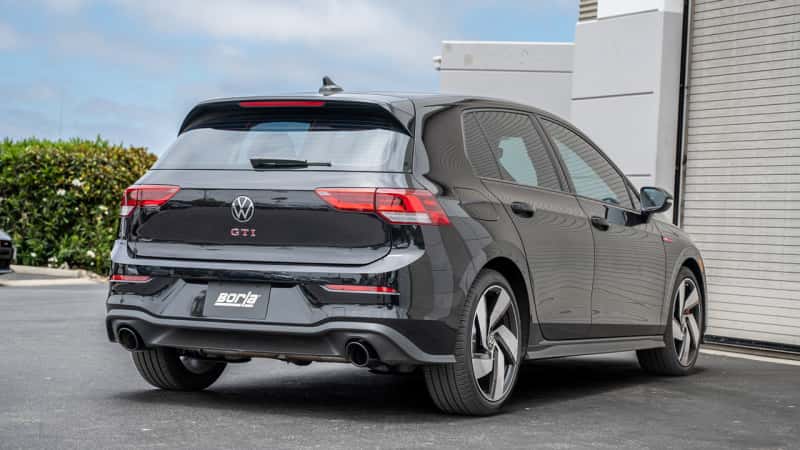 Borla — Borla 22-23 Volkswagen Golf GTI 2.0L AT/MT 3inch S-Type Cat-Back Exhaust - 4in Black Chrome Tips
Cat-Back™ - view 3