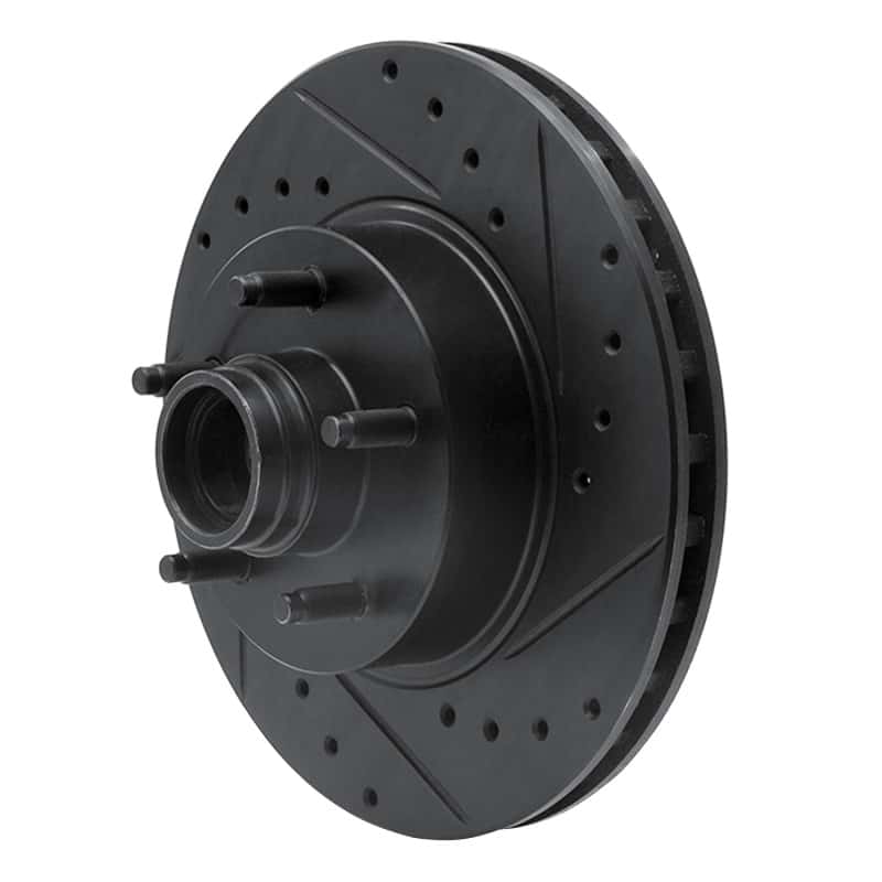 R1 Concepts — R1 95-11 Ford Explorer Front Right Drilled & Slotted Black Brake Rotor
R1 Brake Rotor Drill - view 2