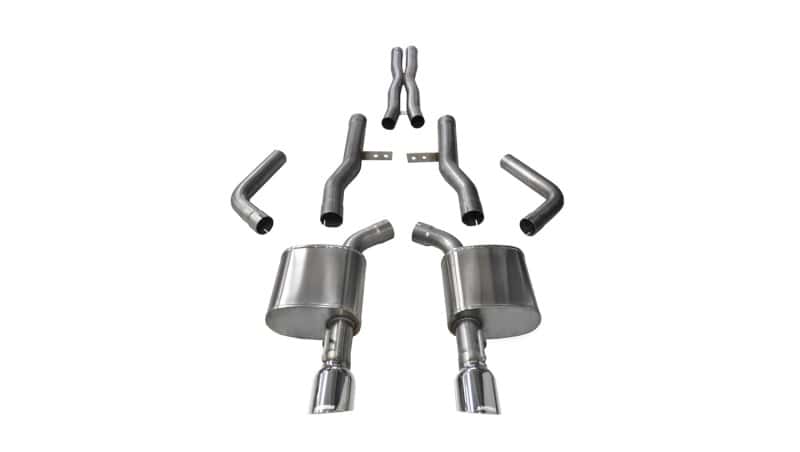 CORSA Performance — Corsa 2015-2023 Dodge Charger SRT/Scat Pack/R/T 6.4L Polished Xtreme Cat-Back Exhaust
Exhaust - view 1