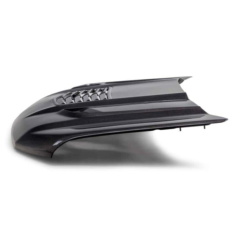 Anderson Composites — Anderson Composites 20-24 Chevy Silverado Type-T2 Carbon Fiber Hood - view 4