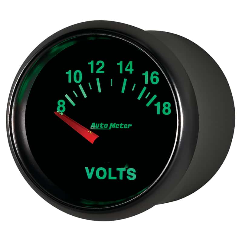 AutoMeter — Autometer GS 52mm 8-18 Volts Short Sweep Electronic Voltmeter Gauge
2-1/16" VOLTMETER, 8 - view 9