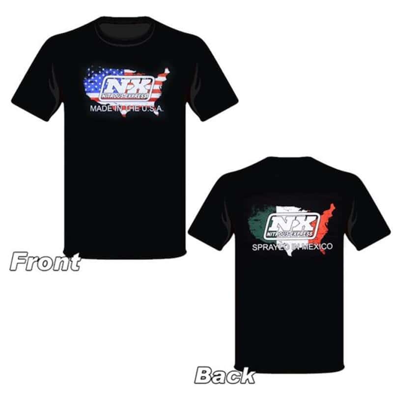 Nitrous Express — Nitrous Express Sprayed In Mexico Black T-Shirt - Small
Shirt - view 1