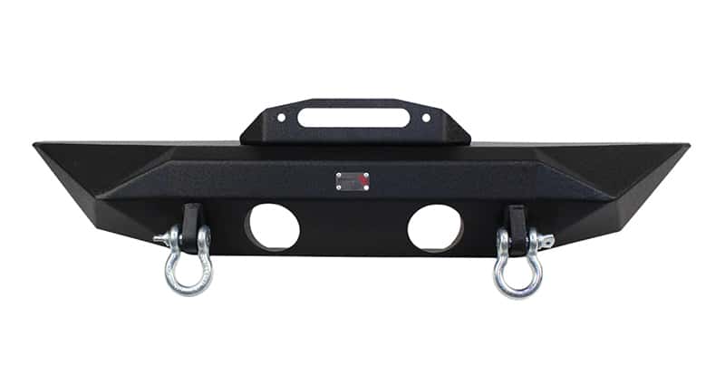 Fishbone Offroad — Fishbone Offroad 07-18 Jeep Wrangler JK Rubicon Unlimited Steel Front Bumper - Blk Txtrd Powdercoat - view 2