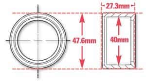 SPC Performance — SPC Performance Weld-In Ring Kit 40 mm ID
WELD-IN RING
FAB PART - view 2