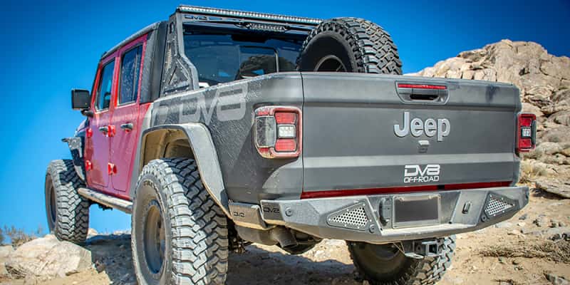 DV8 Offroad — DV8 Offroad 2019+ Jeep Gladiator Bedside Sliders
Rock Sliders - view 12