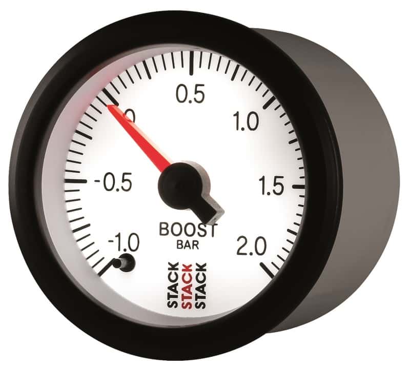 AutoMeter — Autometer Stack 52mm -1 to +2 Bar (Incl T-Fitting) Pro Stepper Motor Boost Pressure Gauge - White
Ga Bst PrStpr W 2Bar - view 3