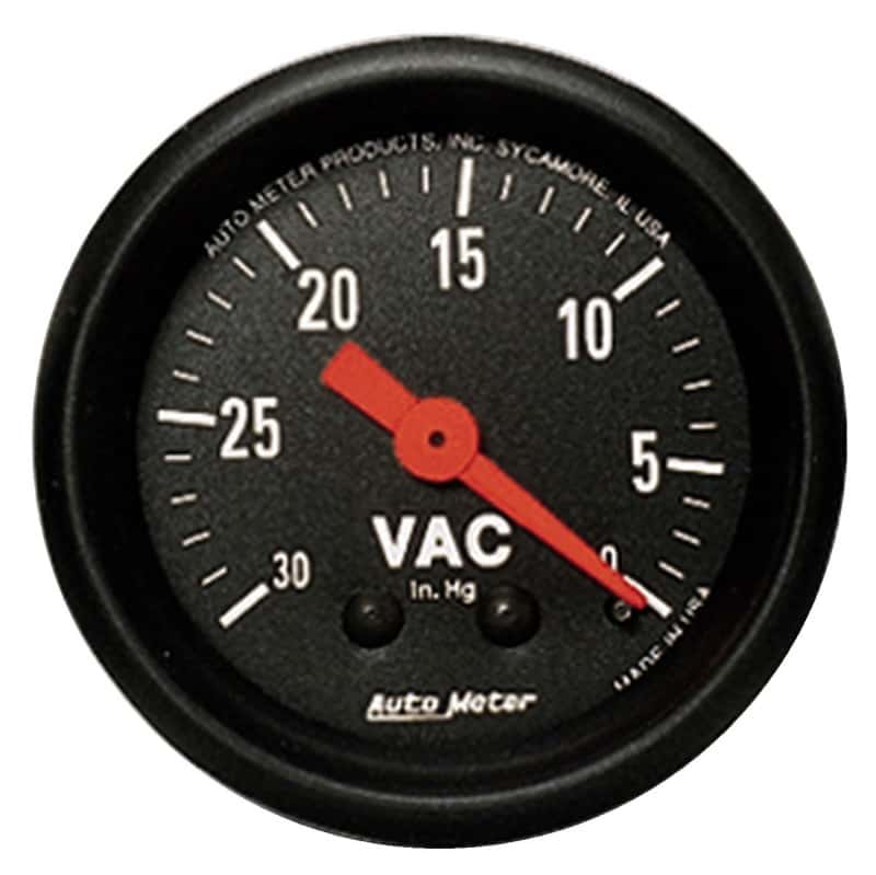 AutoMeter — AutoMeter Gauge Vacuum 2-1/16in. 30Inhg Mechanical Z-Series
GA 2" VAC 30INHG M Z - view 2