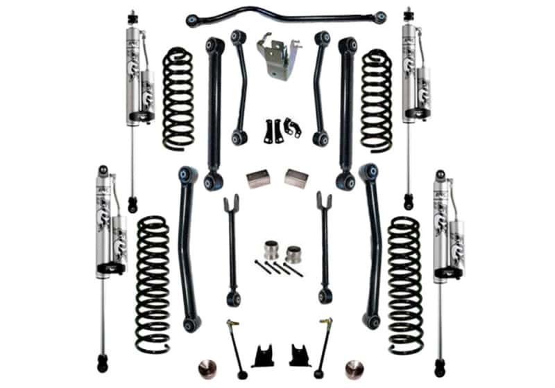 Superlift — Superlift 07-18 Jeep Wrangler JK 4WD 4in Suspension Lift Kit w/ Fox 2.0 Res Shocks - view 2