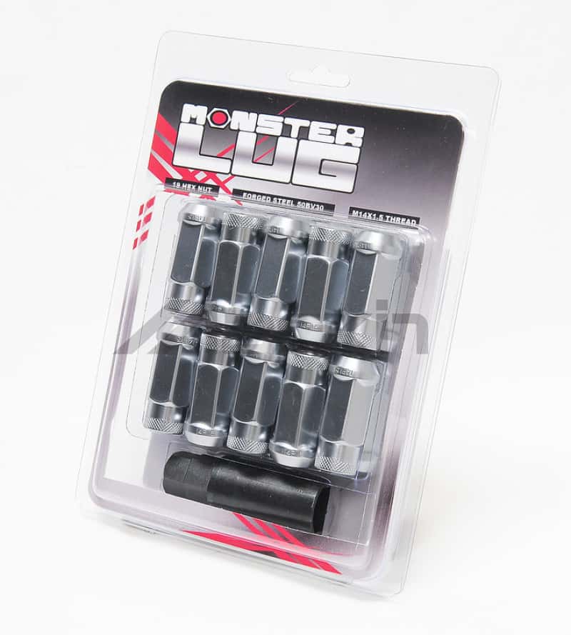 Wheel Mate — Wheel Mate 14x1.50 Monster Open End Silver Lug Nut - Set of 20 - view 1