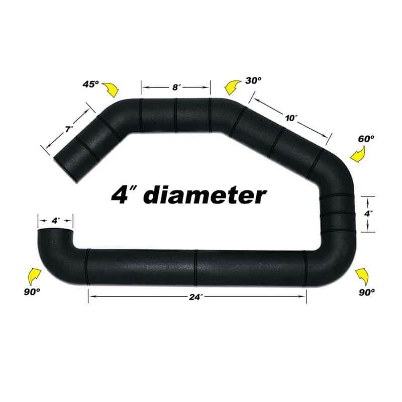 Airaid — Airaid U-Build-It - 4in Intake Tube - view 2