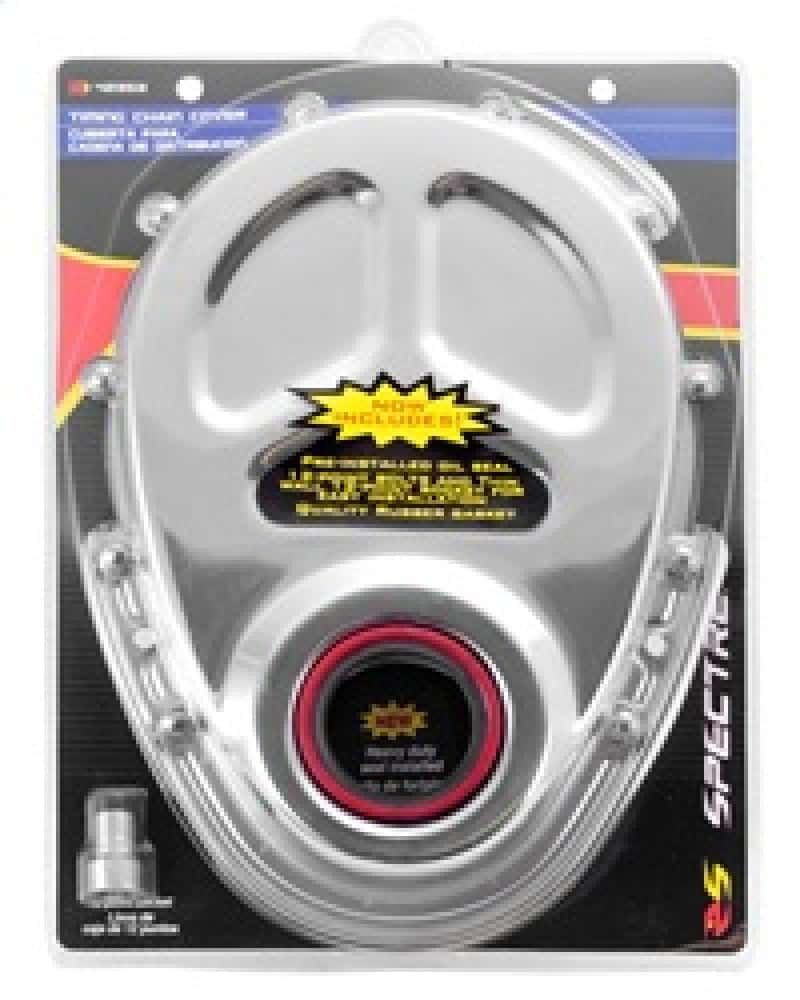 Spectre — Spectre SB Chevrolet Timing Cover (Incl. Pre-Installed Seal/Gaskets/Bolts) - Chrome - view 4