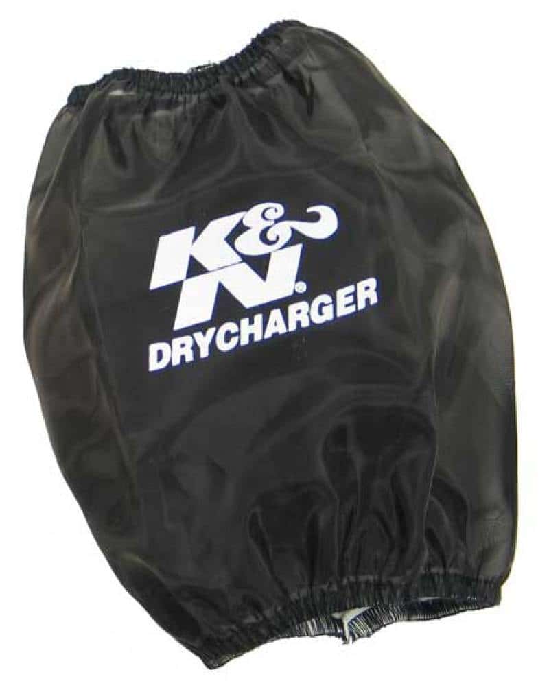 K&N Engineering — K&N Black Drycharger Round Tapered Air Filter Wrap 5.5in Base ID x 4.5in Top ID x 6.5in H - view 1