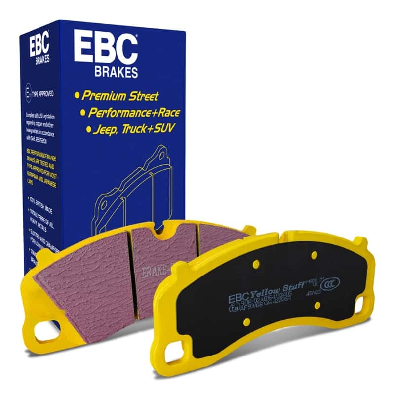 EBC — EBC 13-15 Porsche 911 (991) (Cast Iron Rotor only) 3.8 GT3 Yellowstuff Front Brake Pads
Disc Brake Pad - view 1
