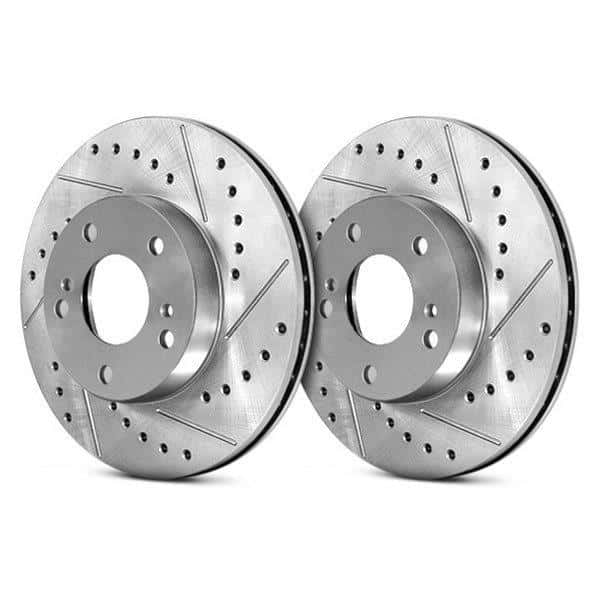Stoptech — StopTech Select Sport 11-16 Toyota Avalon/ 11-17 Camry SportStop Slotted & Drilled Left Front Rotor
Drill/Slotted Rotor - view 3