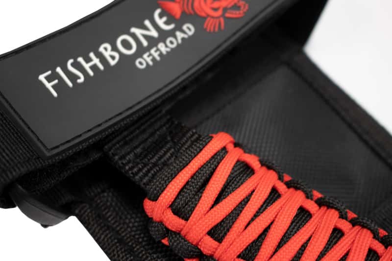 Fishbone Offroad — Fishbone Offroad Paracord Grab Handles w/Three Straps Red - view 3