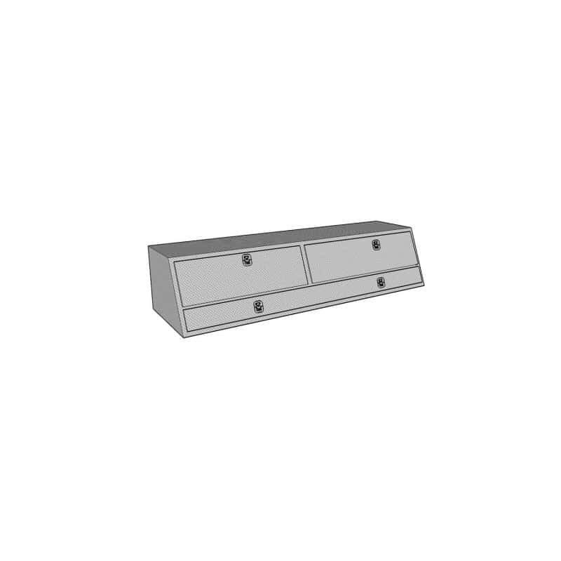 Westin — Westin/Brute Contractor TopSider 88in w/ Doors - Aluminum
ToolBxTrkBedSideRail - view 3