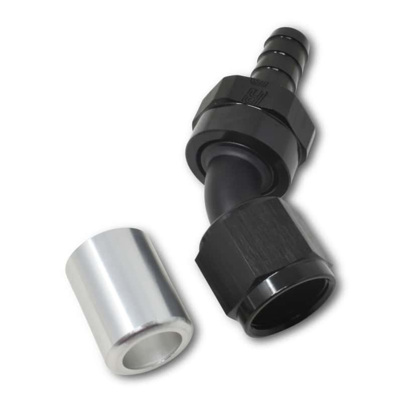 Russell — Russell Performance -8 AN Proclassic Crimp 45 Degree End (O.D. 0.700)
Hose Fitting - view 6
