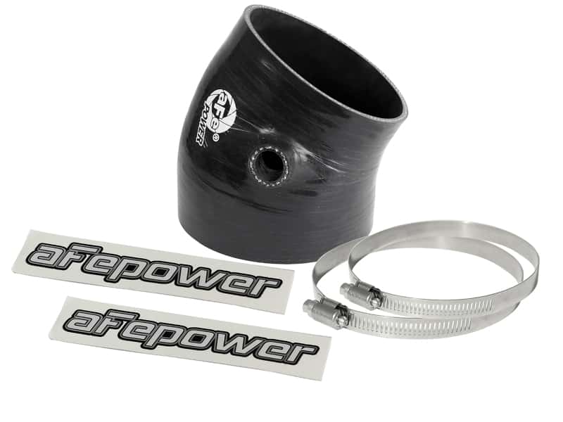 aFe — aFe Magnum FORCE Intake Coupling Kit (4-3/8 IN ID to 3-3/4 IN ID x 30 Deg.) Elbow Coupler - Black
Intake Coupling Kit - view 1
