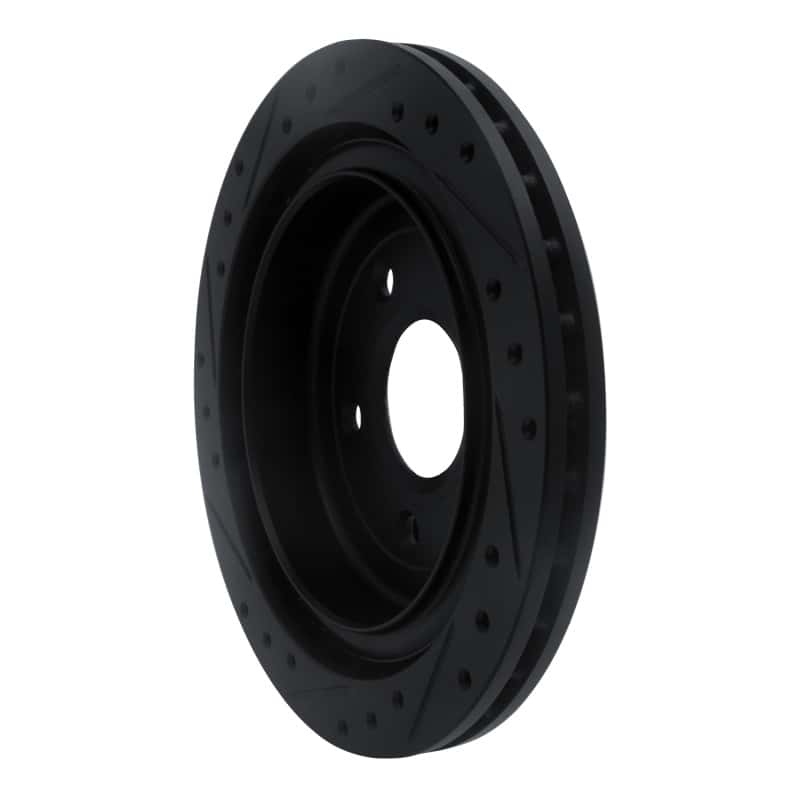 R1 Concepts — R1 97-13 Cadillac XLR Rear Right Drilled & Slotted Black Brake Rotor
R1 Brake Rotor Drill - view 4