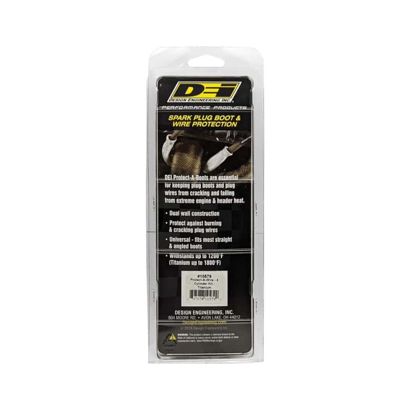 DEI — DEI Protect-A-Wire 4 Cylinder Kit - Titanium
SprkPlgBootProt - view 3