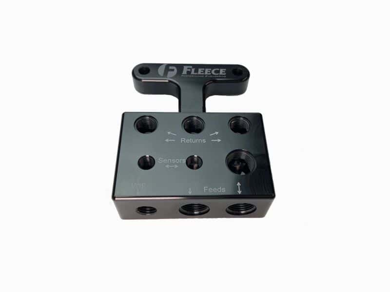 Fleece Performance — Fleece Performance 03-07 Dodge 5.9L / 07.5-09 6.7L Cummins 3rd Gen Fuel Distribution Block
Fuel Ln Junc. Block - view 7