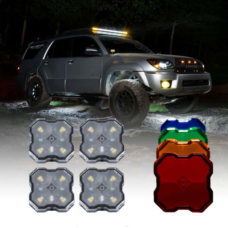 Diode Dynamics — Diode Dynamics Stage Series SXS Rock Light Installer Kit - White Diffused M8 (4-pack) - view 2