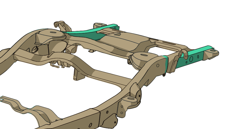 RustBuster — Rust Buster Avalanche/Suburban/Yukon Rear Frame Repair Kit - Right - view 2